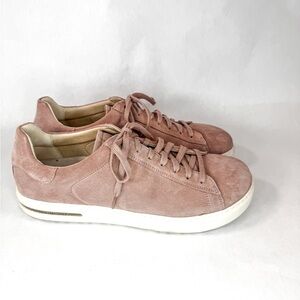 Birkenstock Men’s Suede Sneakers – Rose Pink – Size 44 (11-11.5 US) – Worn Once